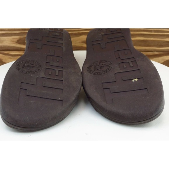 Academy of Therapeutic Footwear Size 8 M Brown Flip Flop Leather Women Sandal‎ - Picture 8 of 8